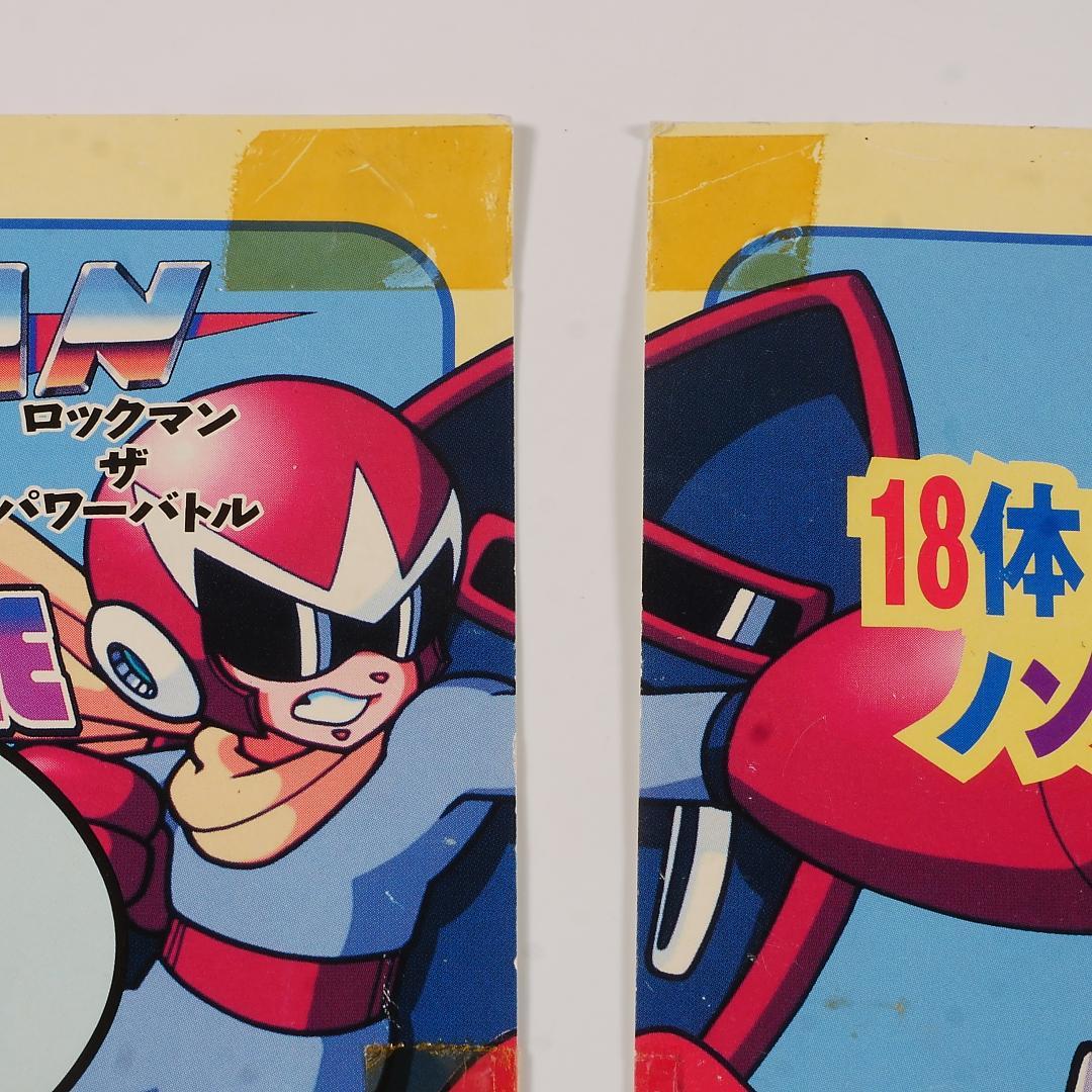 ■純正インスト+取扱説明書+帯1本　ロックマン　ザ・パワーバトル　CAPCOM