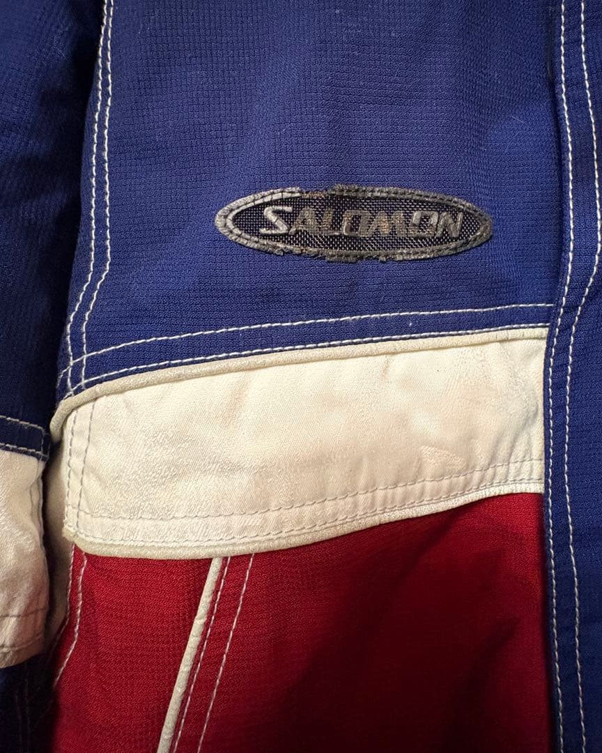 スキーウェア3点セット上下セット ネイビー赤