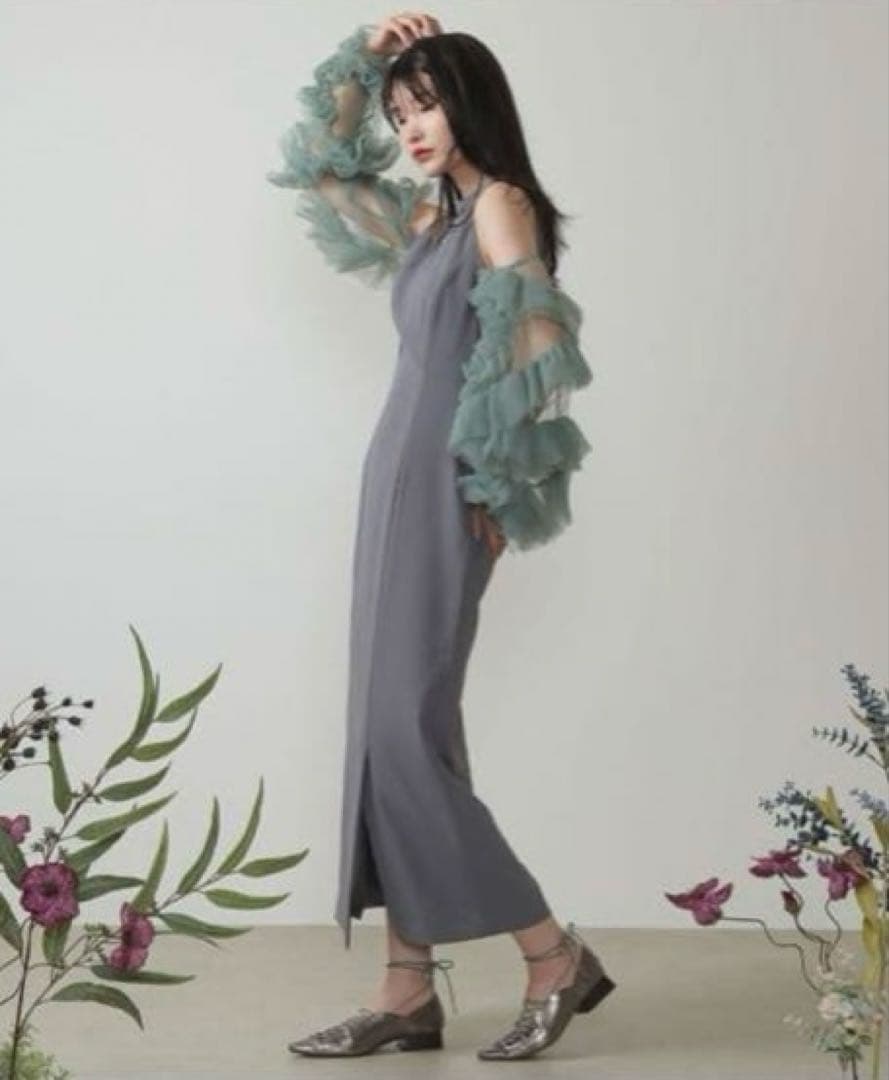 kana、ANDRESD チュールフリルスリーブ 2way ドレス