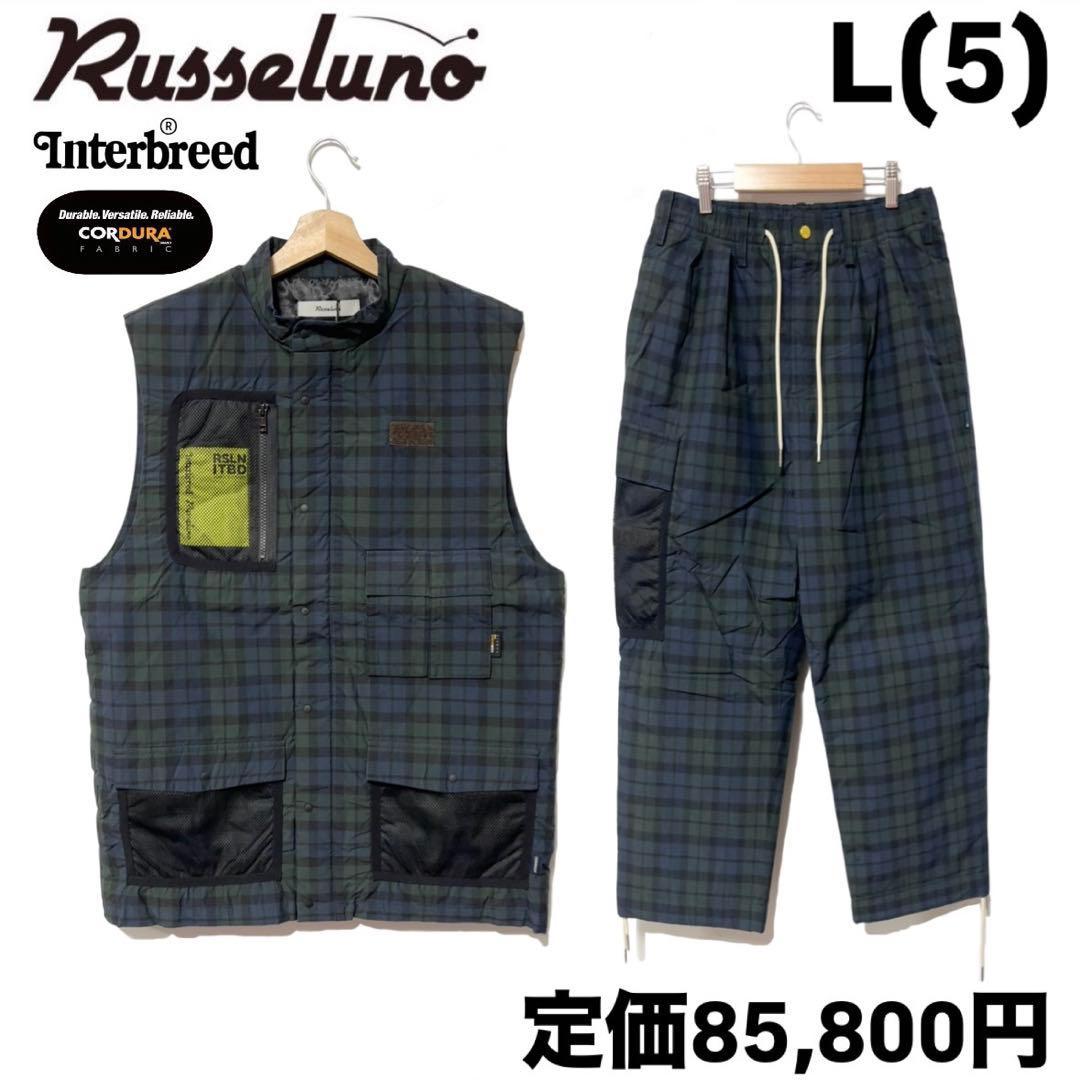 インターブリード ラッセルノ ゴルフ コーデュラ 中綿セットアップ ネイビー 5