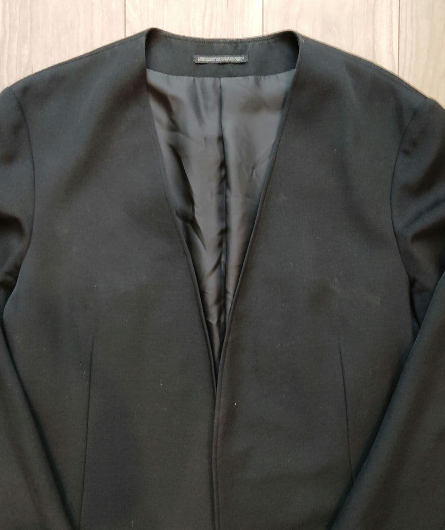 ★人気型 18aw ウールギャバノーカラージャケット yohjiyamamoto