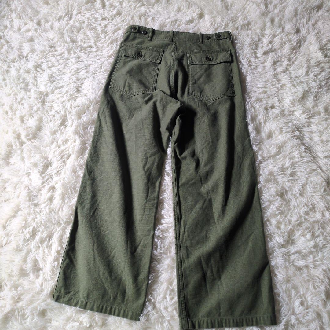 FRAMeWORK 2025AW ミリタリースラブバックサテンベイカーパンツ