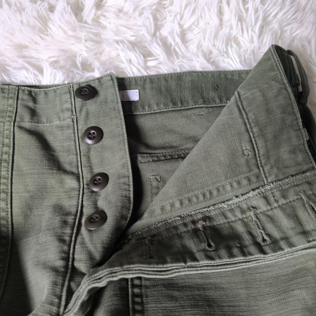 FRAMeWORK 2025AW ミリタリースラブバックサテンベイカーパンツ