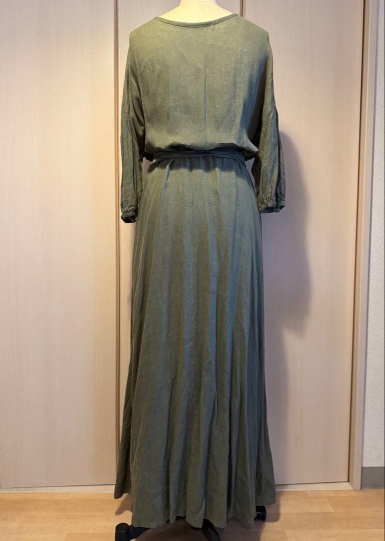 L'Appartement リネンカシュクールマキシワンピース