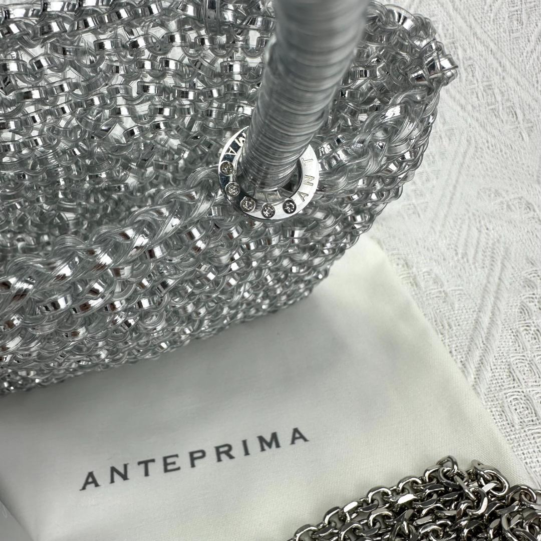 美品 ANTEPRIMAスタンダード ミニアトゥーラ ワイヤーバッグ シルバー