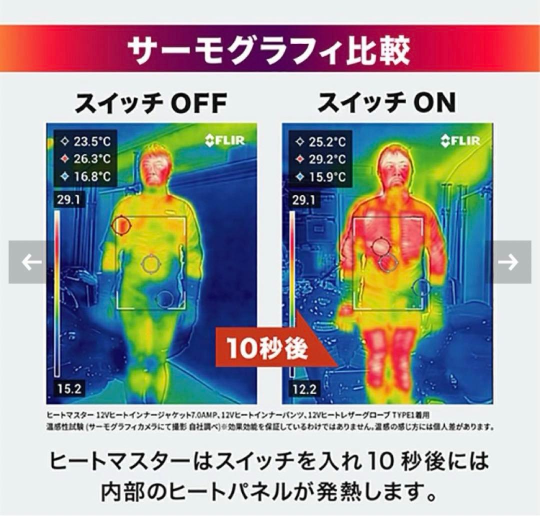 【新品未使用】12V Heat Inner Jacketスポーツタイプ　Mサイズ