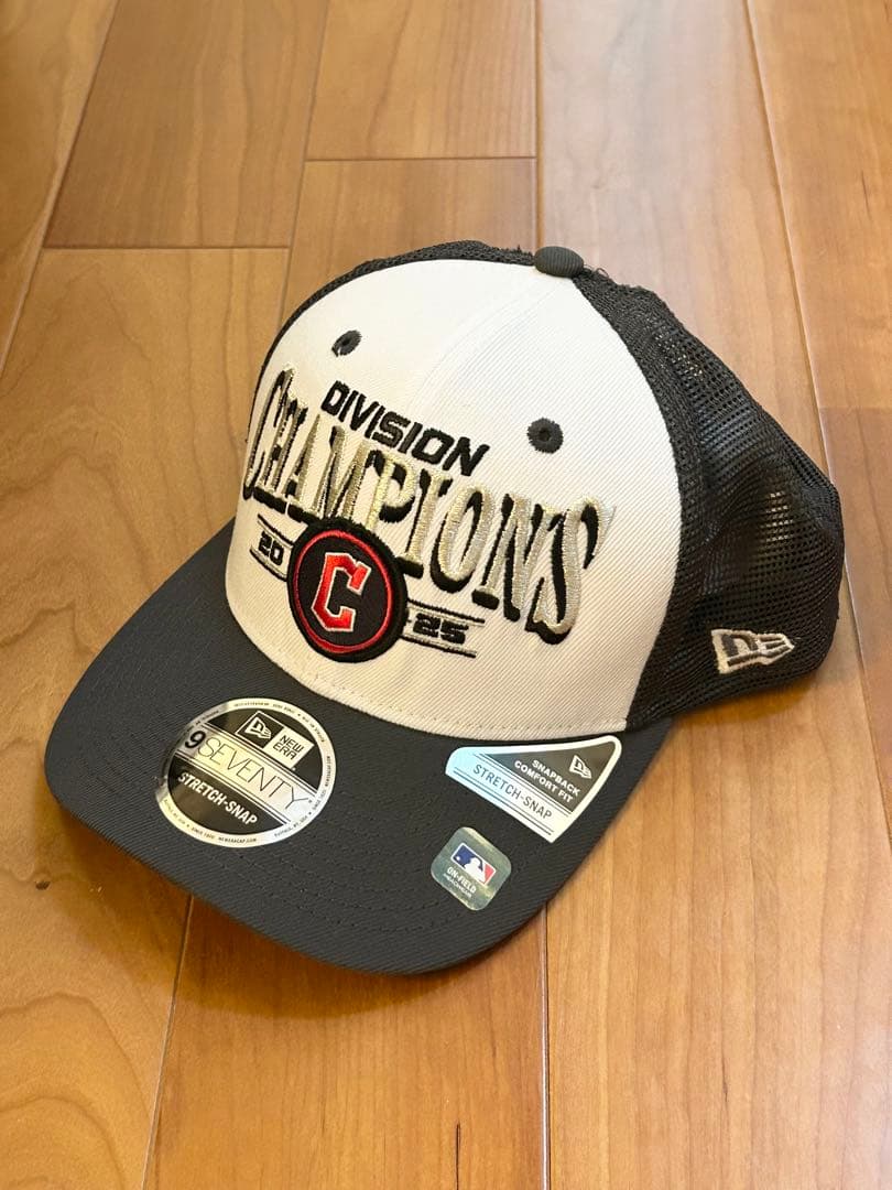 新品 ガーディアンズ ニューエラ9SEVENTYア・リーグ中地区優勝記念キャップ