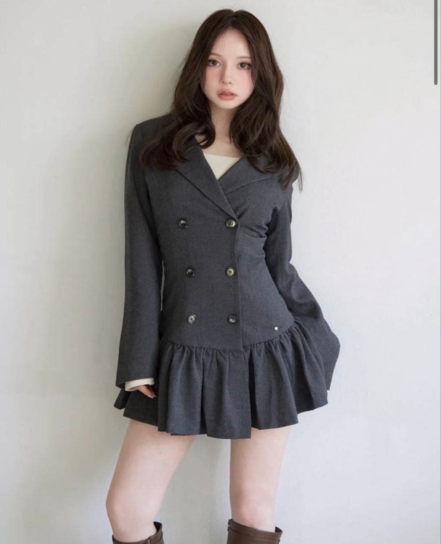 ワンピース Donna gather mini dress