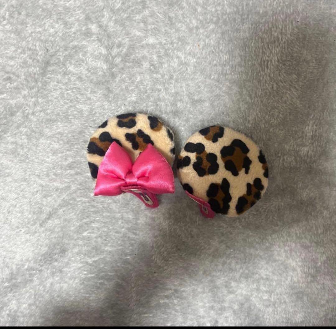 ディズニー ミニー ヘアピン ヒョウ柄【最終値下げ‼️】