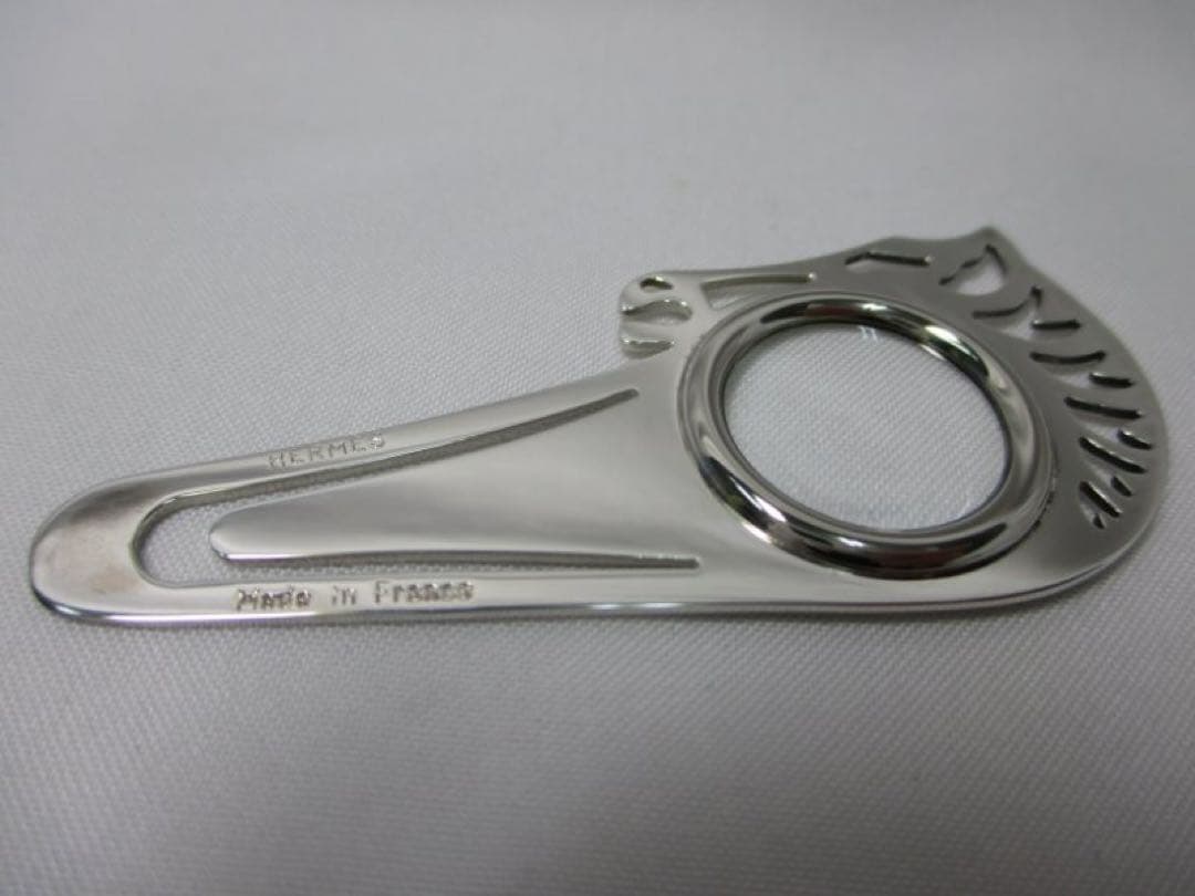 新品 未使用品 エルメス マネークリップ ルーペ付きブックマーカー しおり