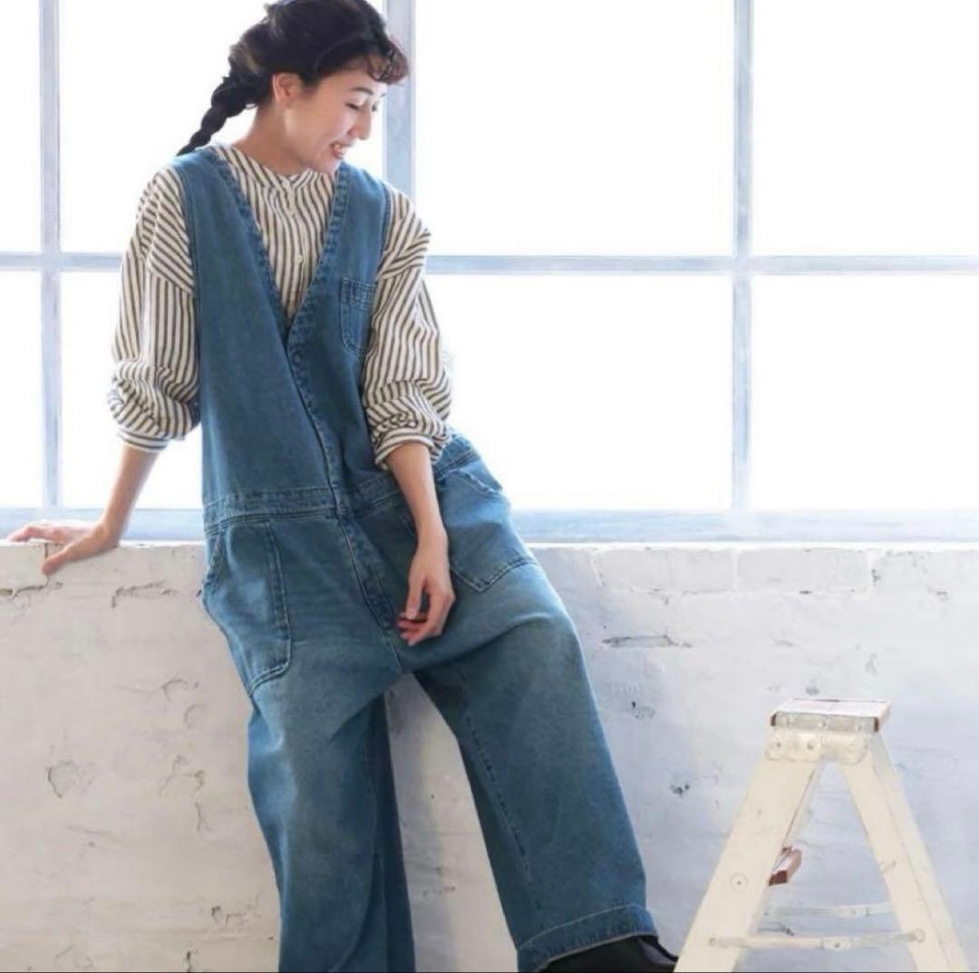 soulberry 大きいサイズ　ぽっちゃりサイズ　店長のデニムなサロペット