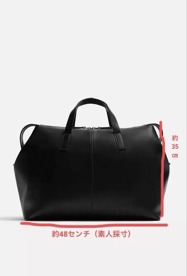 レザー ボストンバッグ ブラック