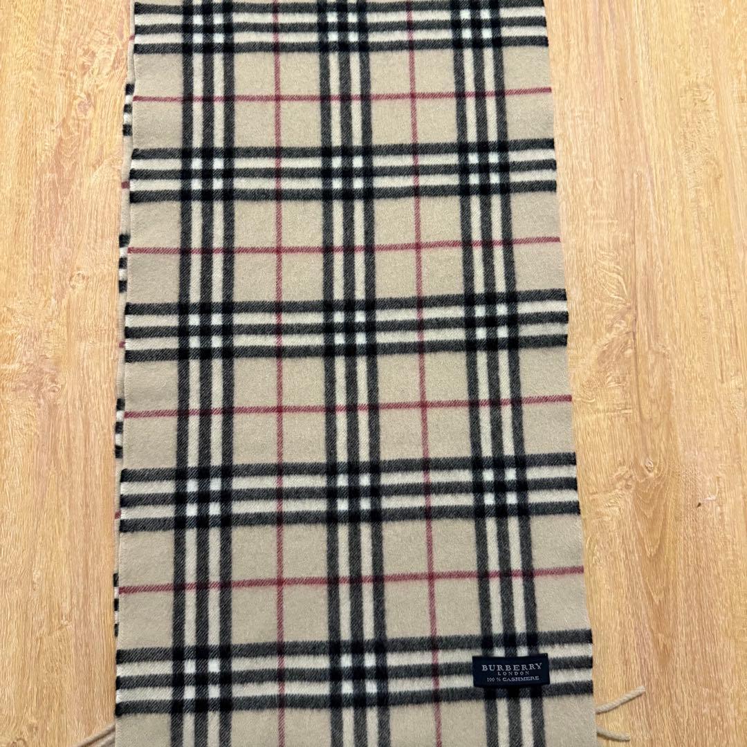 BURBERRY LONDON カシミヤ 100% ノバチェック マフラー