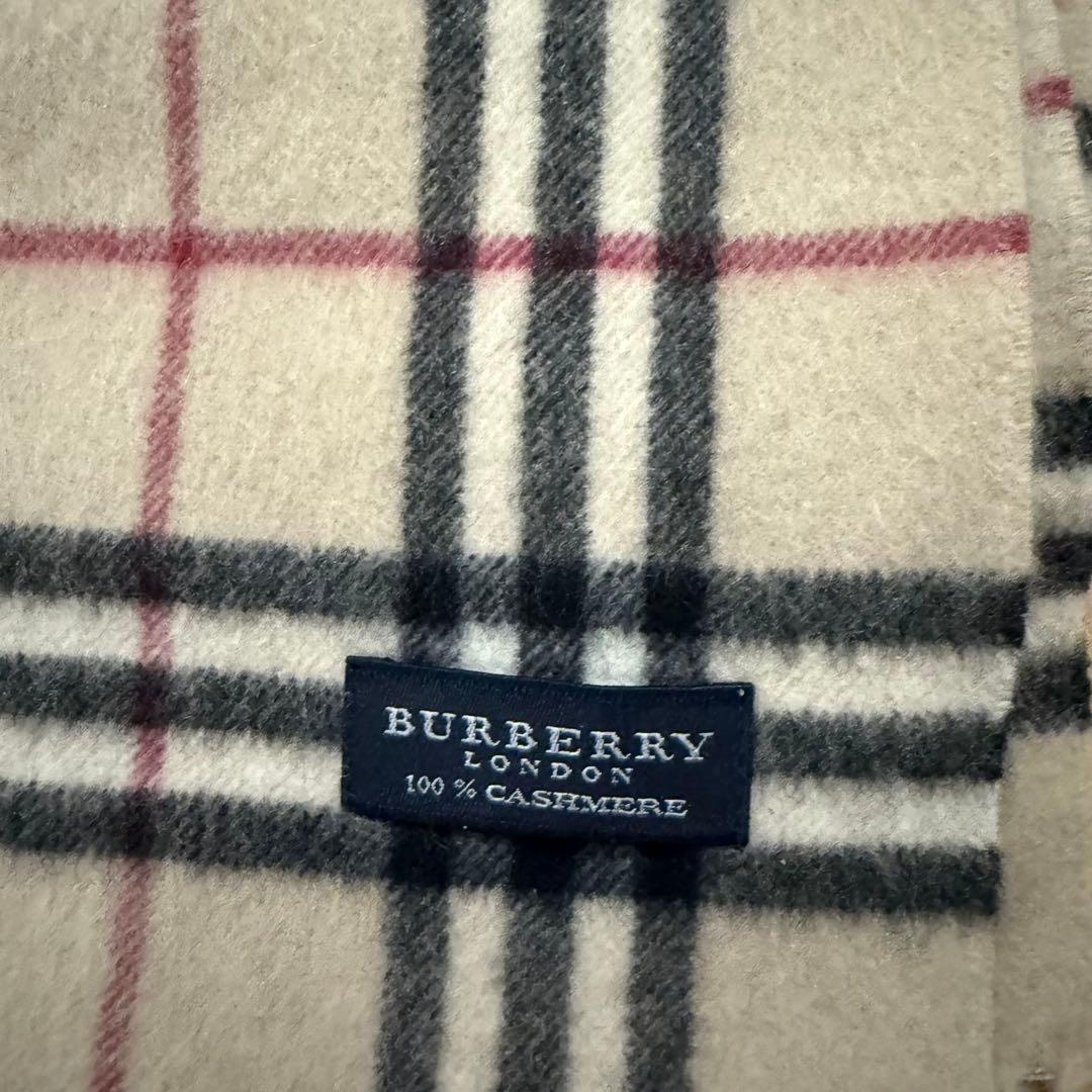 BURBERRY LONDON カシミヤ 100% ノバチェック マフラー