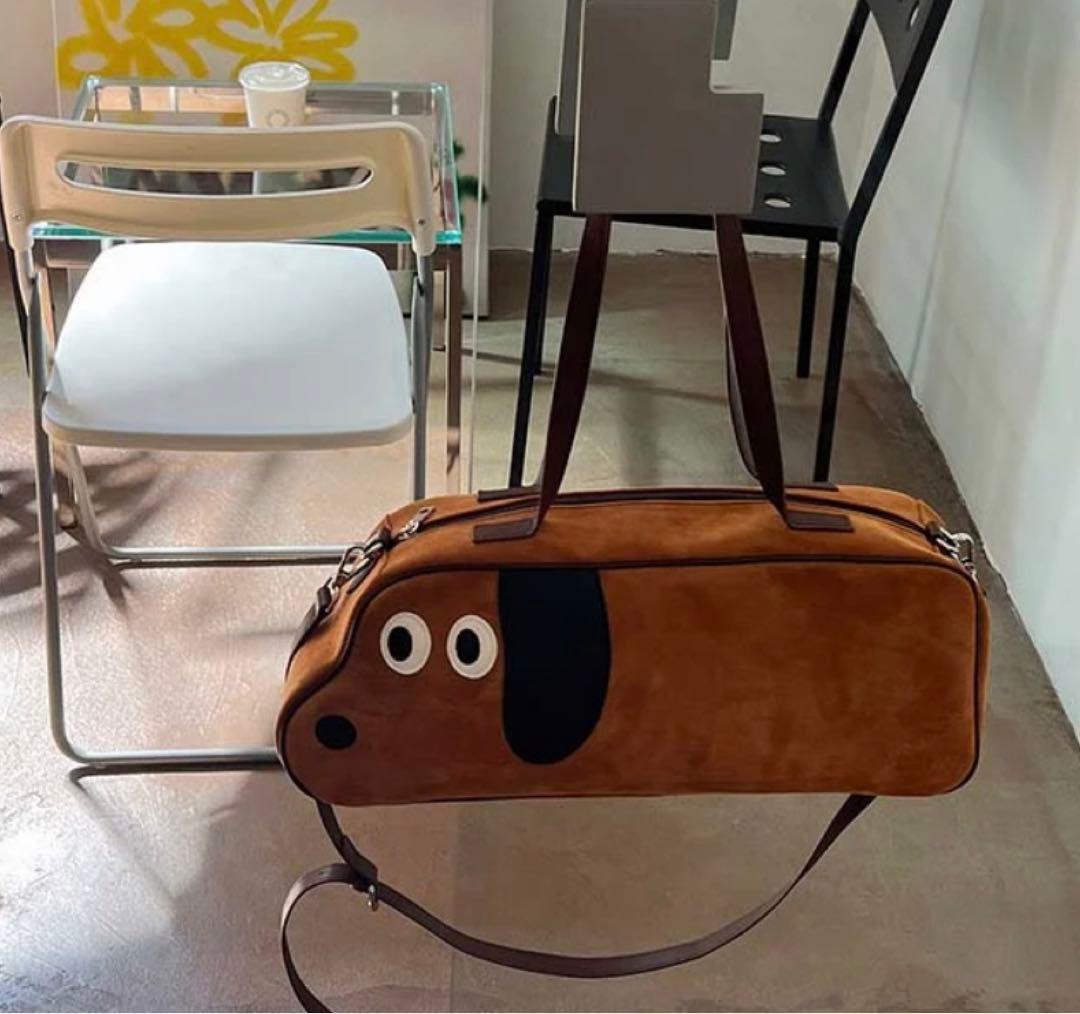 犬の顔デザイン ドラムバッグ