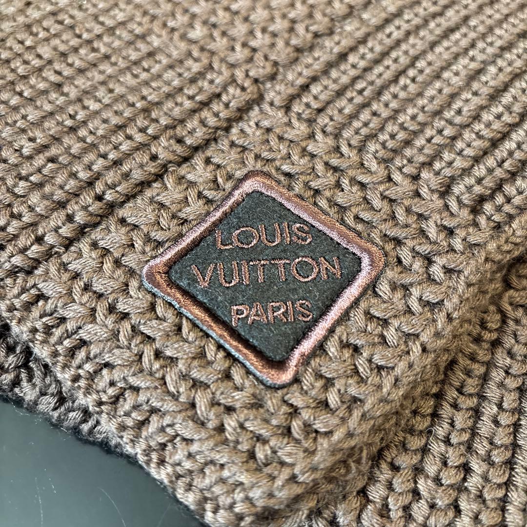 ルイヴィトン　エシャルプ　ダミエ　マフラー　ブラウン　美品