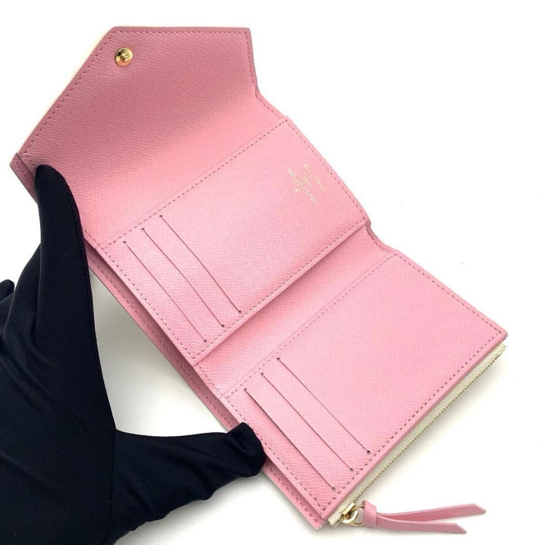 ルイヴィトン ダミエ リシャス ポルトフォイユ ヴィクトリーヌ 三つ折り財布