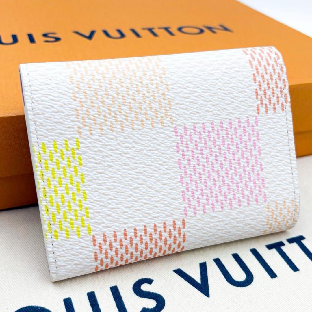 ルイヴィトン ダミエ リシャス ポルトフォイユ ヴィクトリーヌ 三つ折り財布