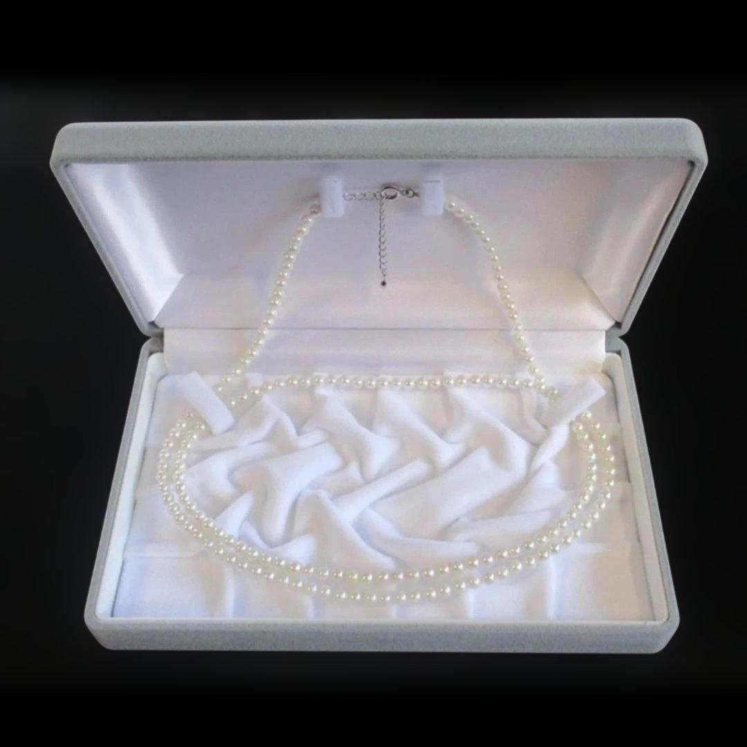 （ももこ様）あこや真珠 ベビーパール ロングネックレス 4.0-4.5mm