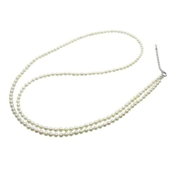 （ももこ様）あこや真珠 ベビーパール ロングネックレス 4.0-4.5mm