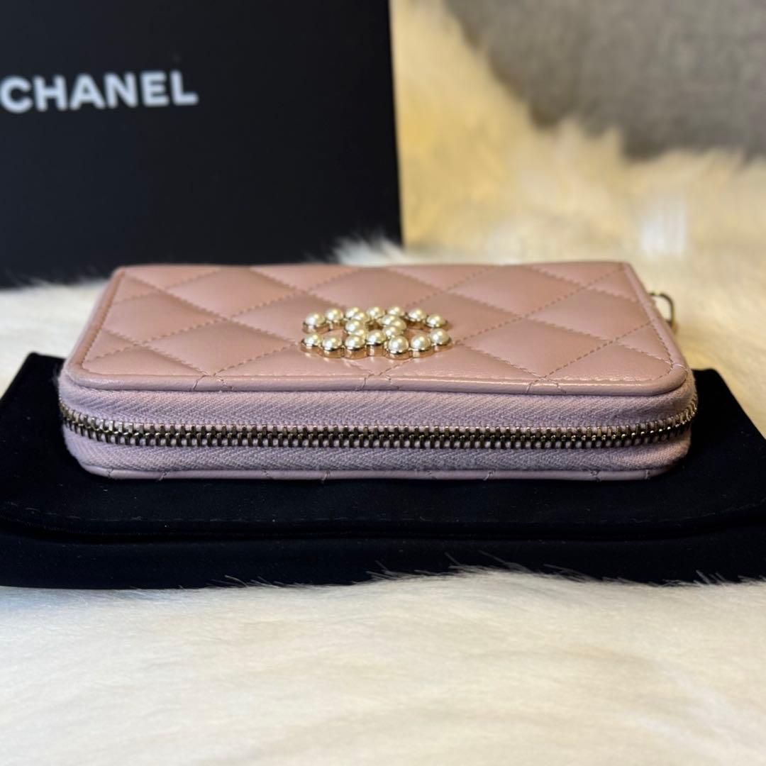 CHANEL シャネル マトラッセ ジップ パース フラグメントケース