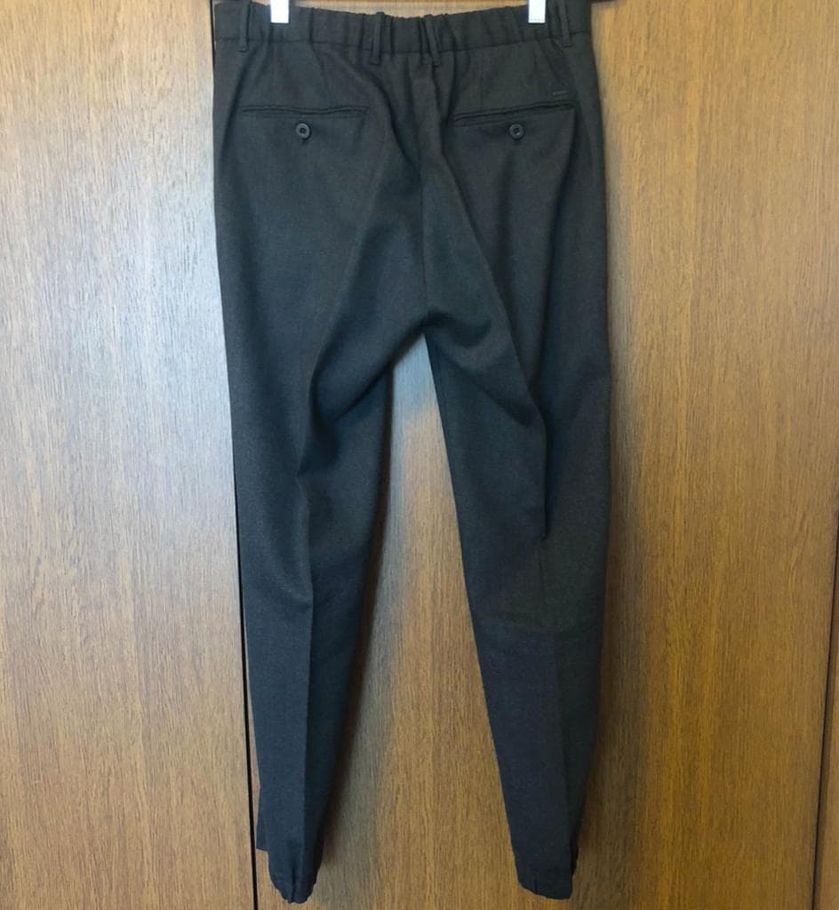 【INCOTEX】SLIM FIT ウールスラックス 48 シャーリング