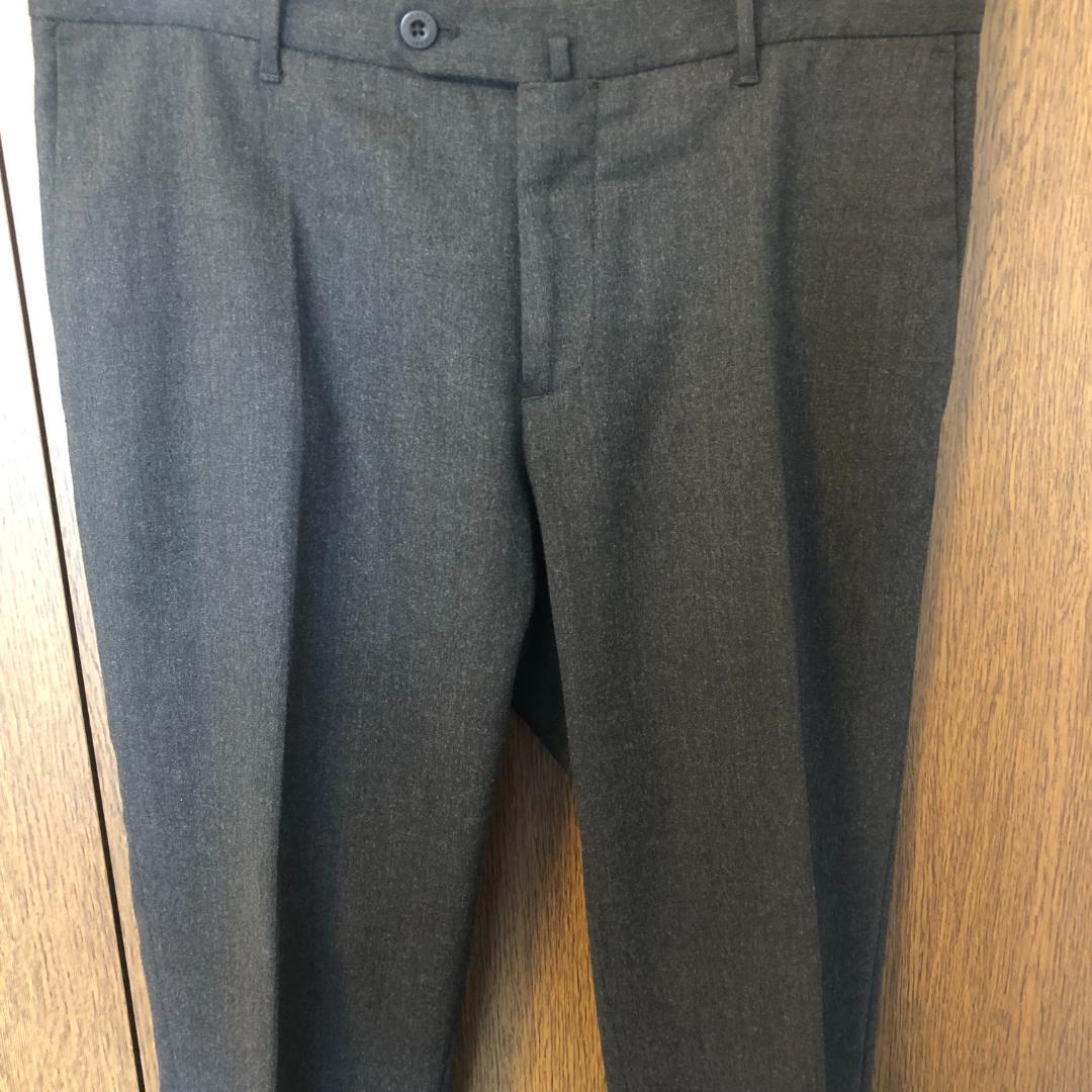 【INCOTEX】SLIM FIT ウールスラックス 48 シャーリング