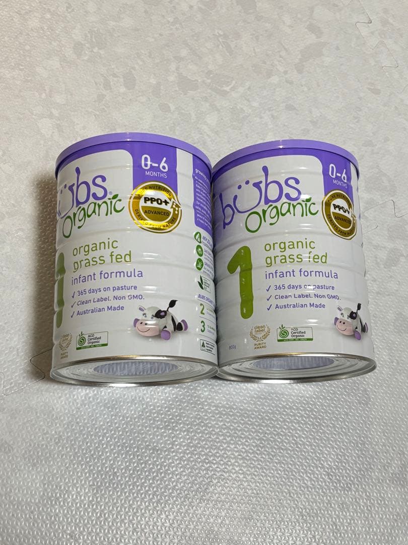 bubs Organic 粉ミルク 0-6ヶ月 2缶セット