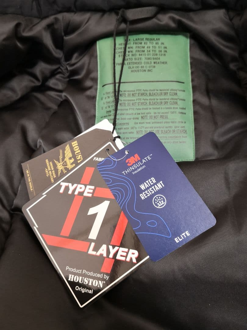 ジャケット・アウター HOUSTON LEVEL7 JACKET BLACK XXXL