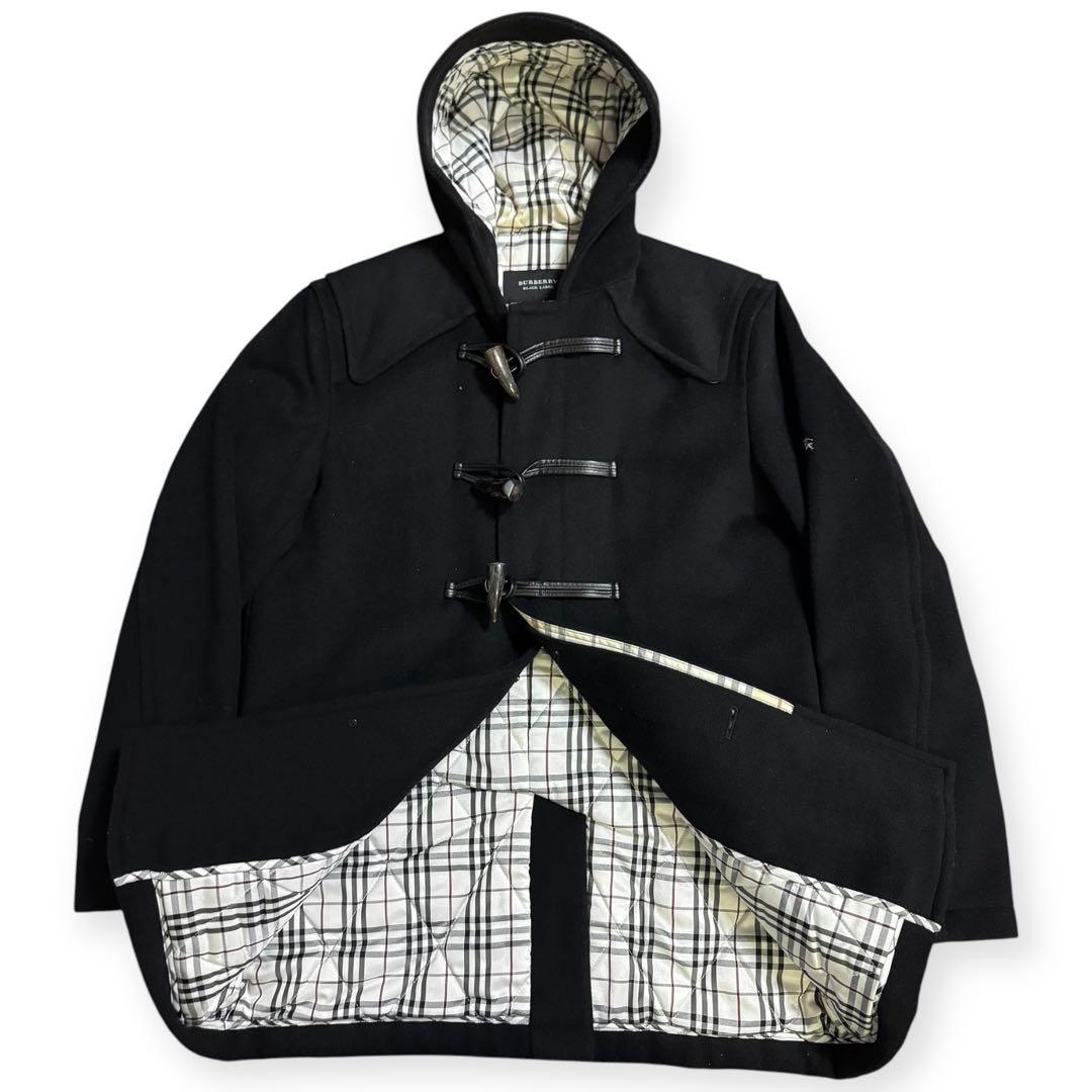 BURBERRY BLACK LABEL ショートダッフルコート ノバチェック