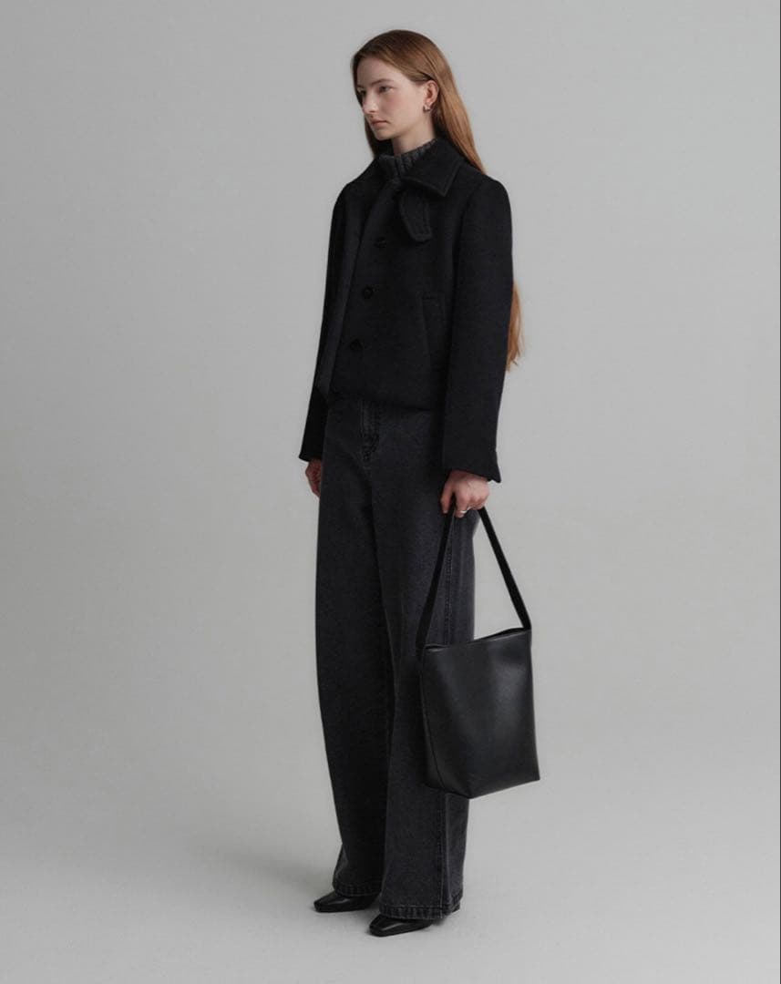 完売 新品 韓国 LOOKAST ウール カシミア ショート ジャケット コート