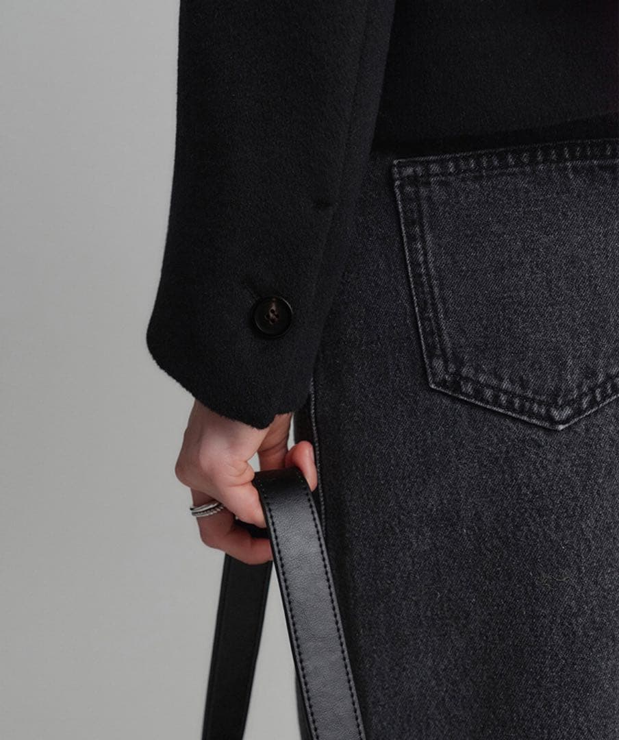 完売 新品 韓国 LOOKAST ウール カシミア ショート ジャケット コート