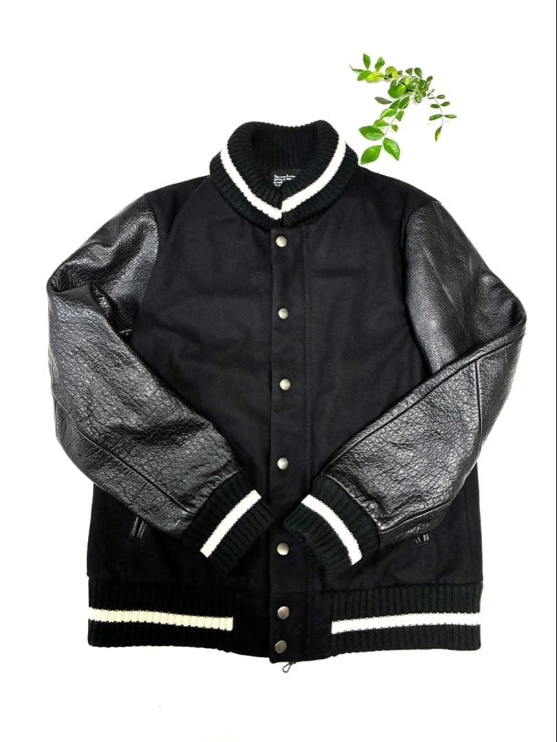 nano・universe ナノ・ユニバース スタジャン レザー ジャケット M