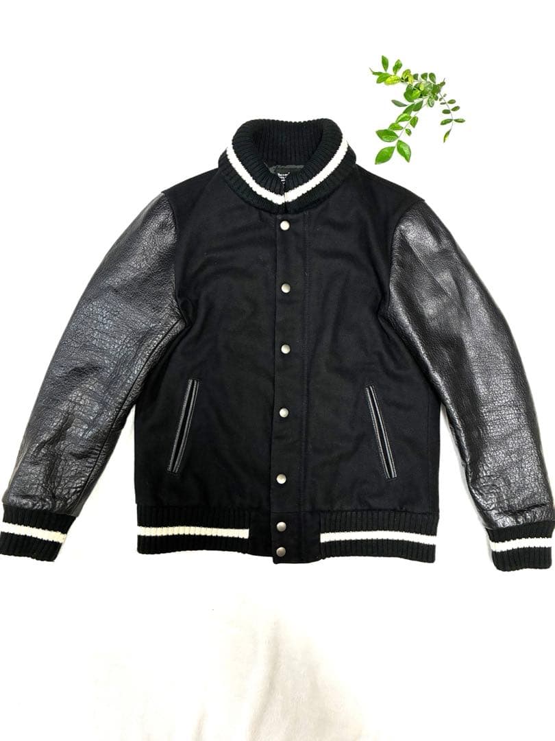 nano・universe ナノ・ユニバース スタジャン レザー ジャケット M