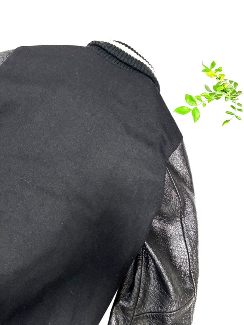 nano・universe ナノ・ユニバース スタジャン レザー ジャケット M