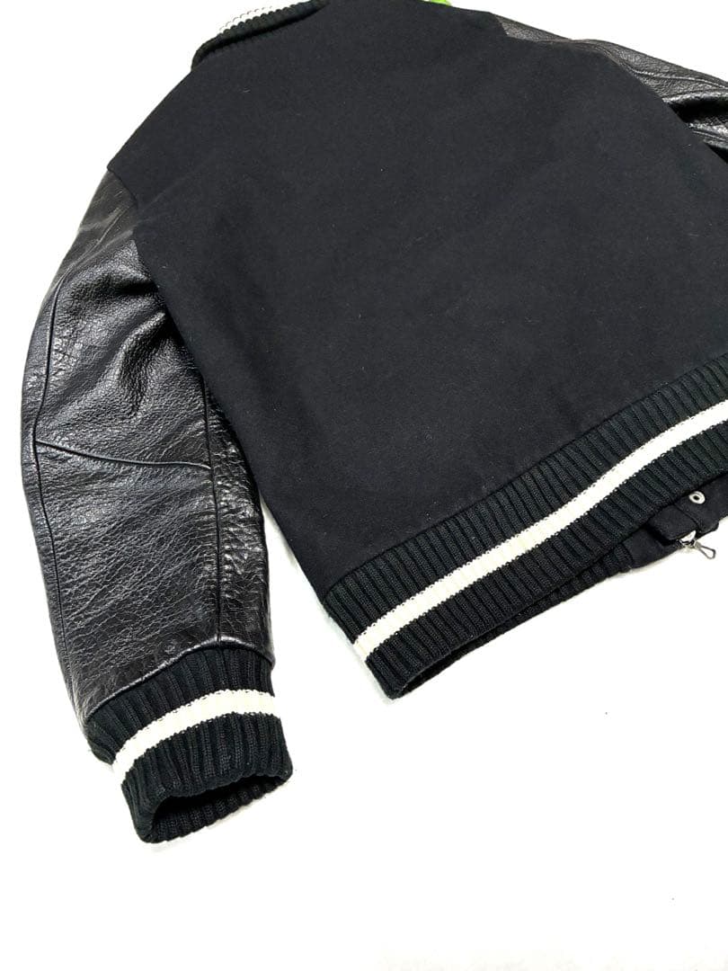 nano・universe ナノ・ユニバース スタジャン レザー ジャケット M