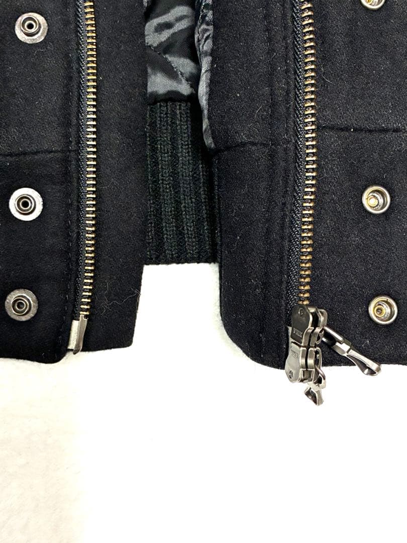 nano・universe ナノ・ユニバース スタジャン レザー ジャケット M