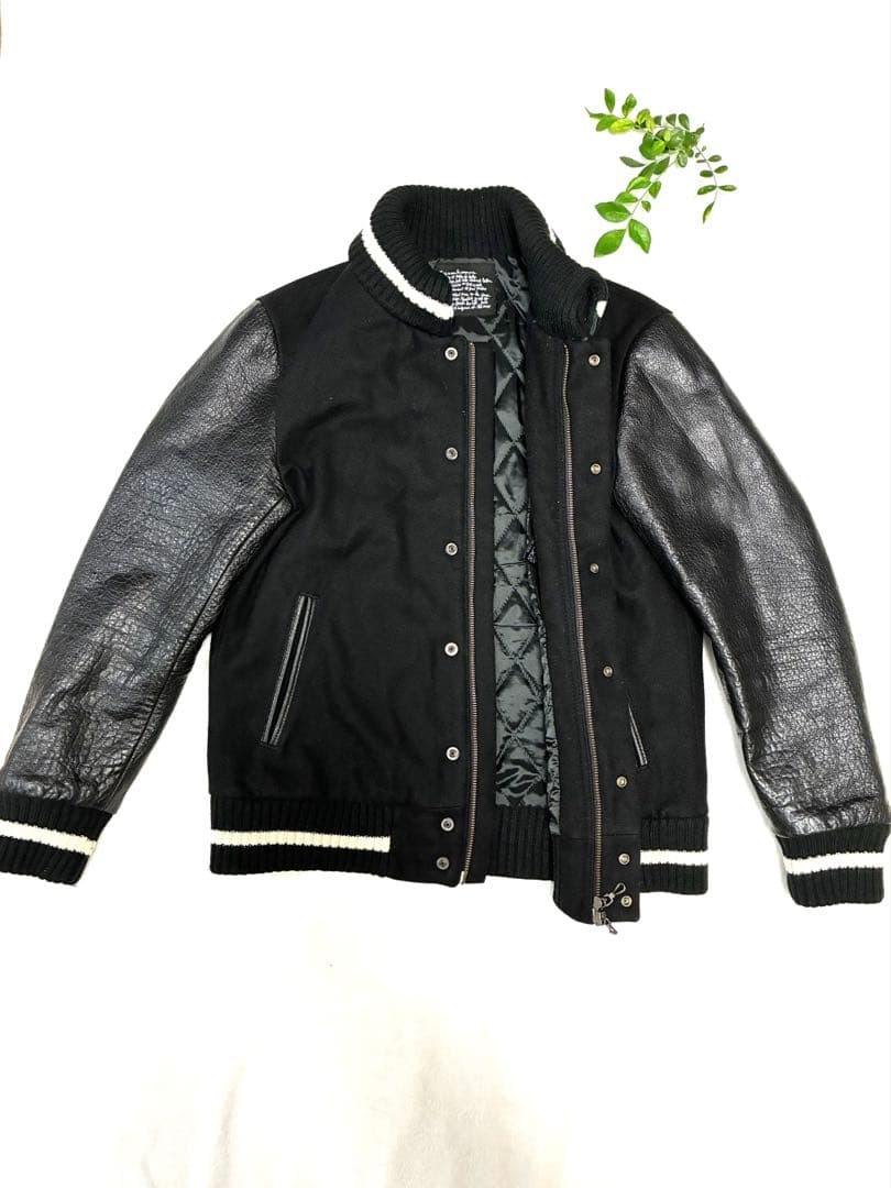 nano・universe ナノ・ユニバース スタジャン レザー ジャケット M