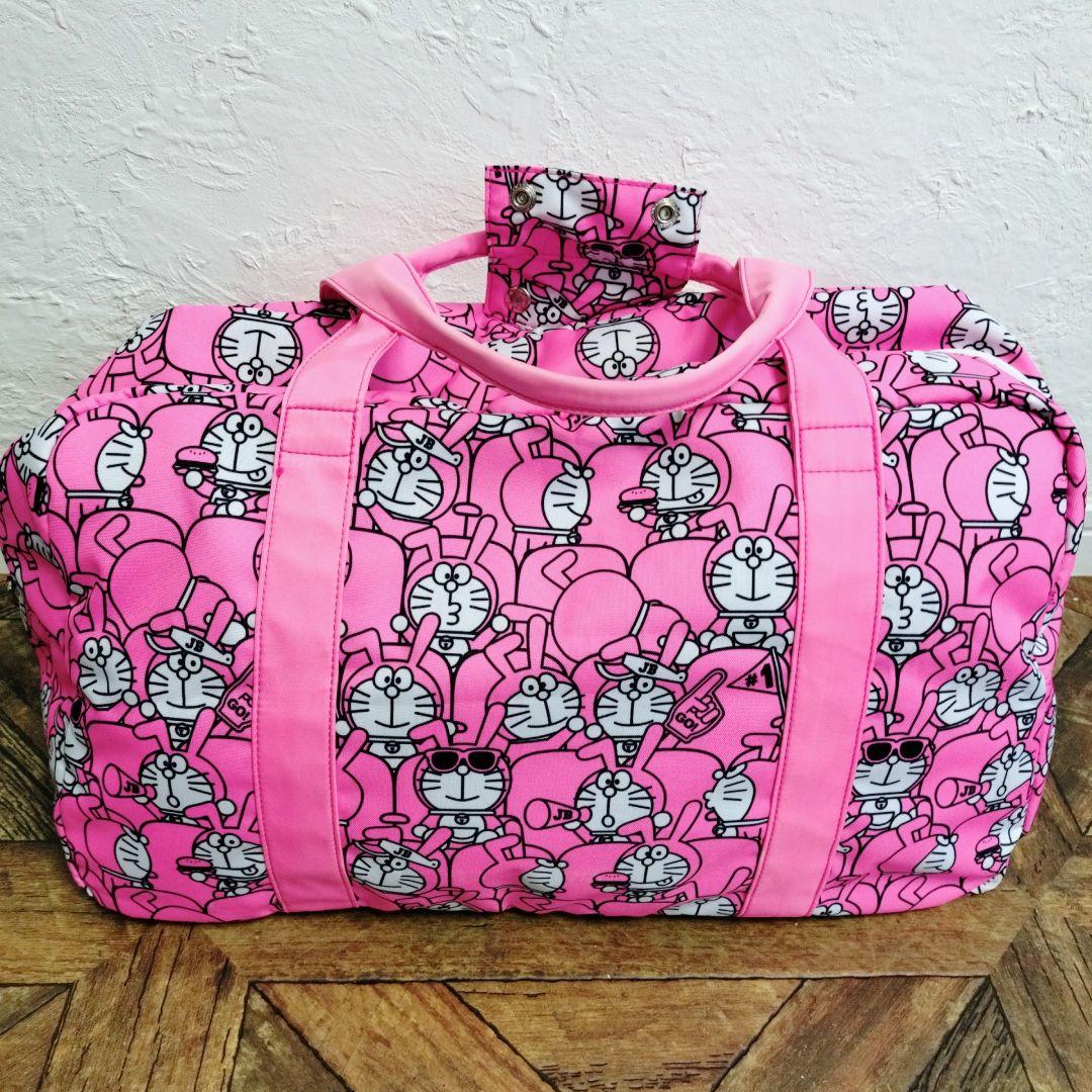 JACK BUNNY ジャックバニー×ドラえもん ボストンバッグ ピンク