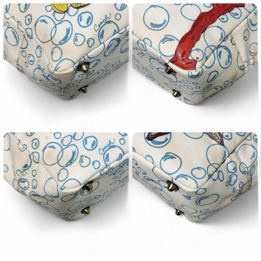 【限定品】 希少 COACH トートバッグ アプリック 海モチーフ Y2K 海