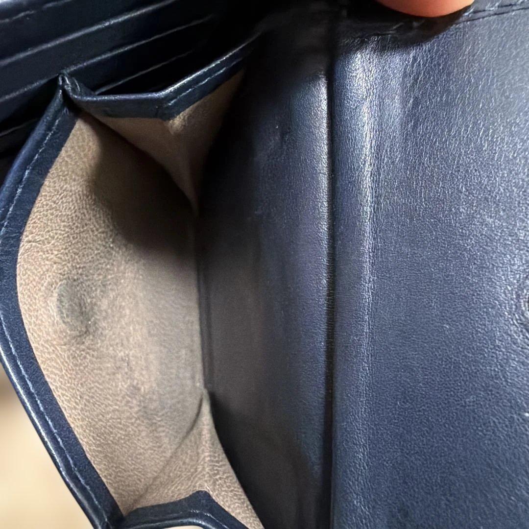Bottega Veneta 二つ折り財布 ネイビー