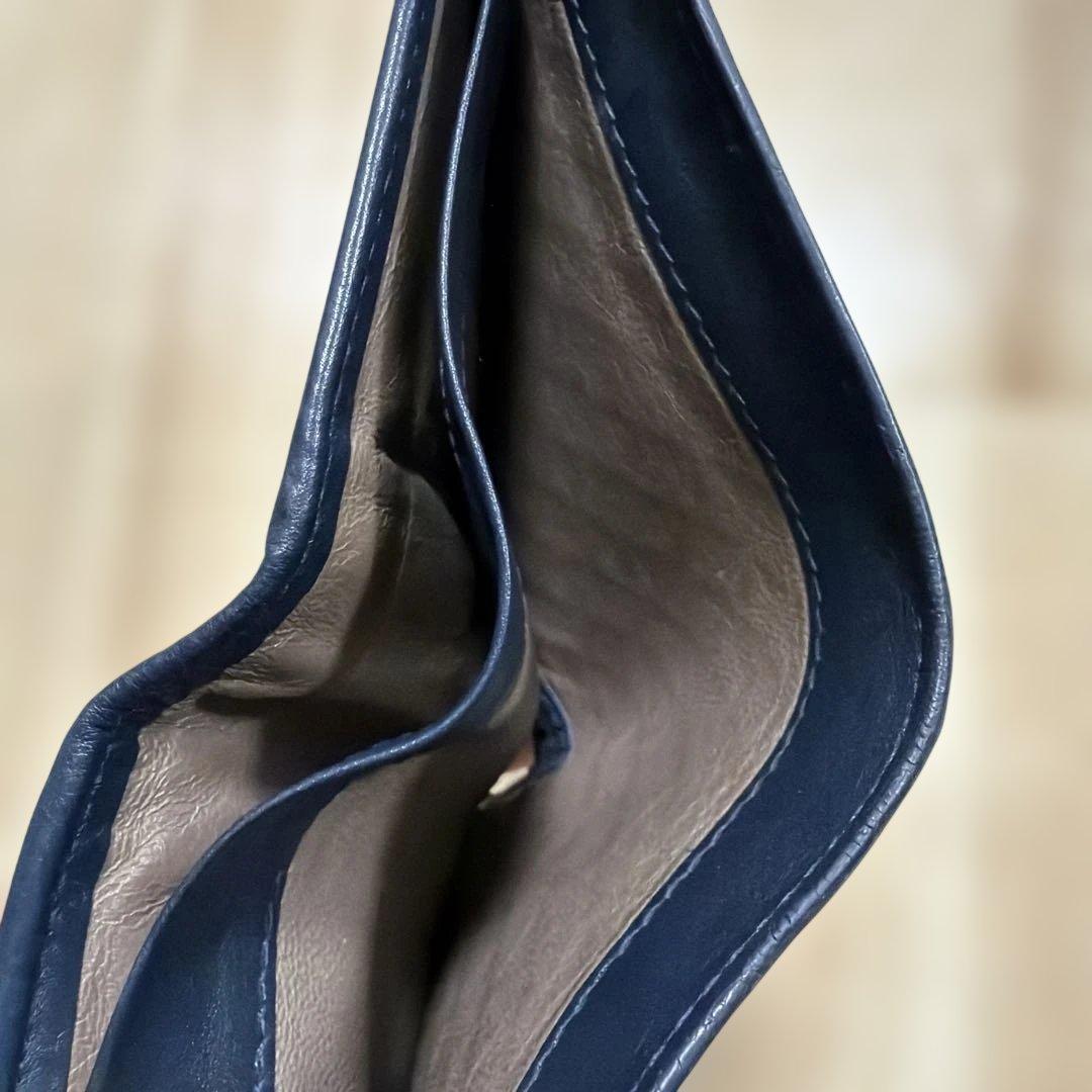 Bottega Veneta 二つ折り財布 ネイビー