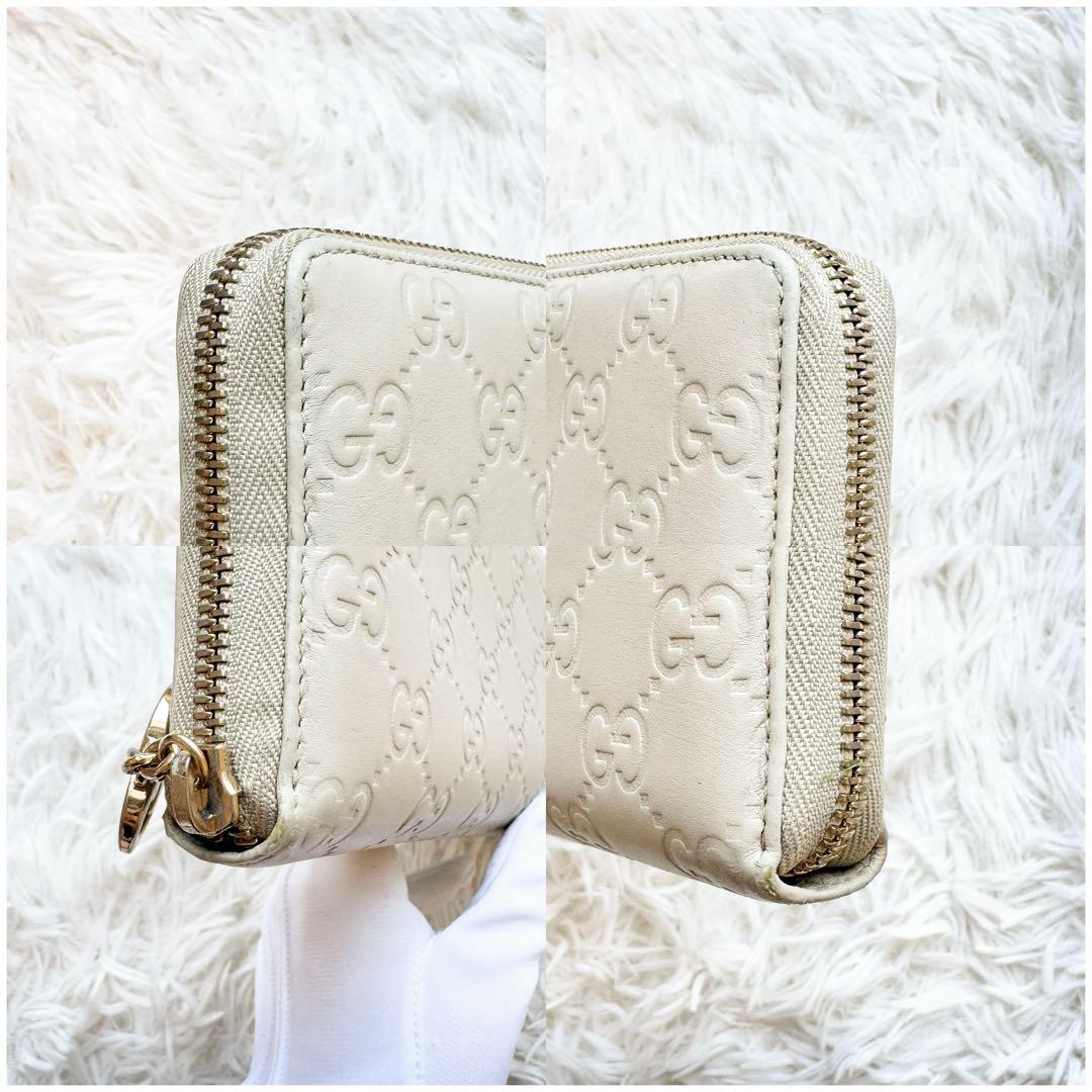 グッチ 長財布 ラウンドファスナー インターロッキング GG ハート チャーム