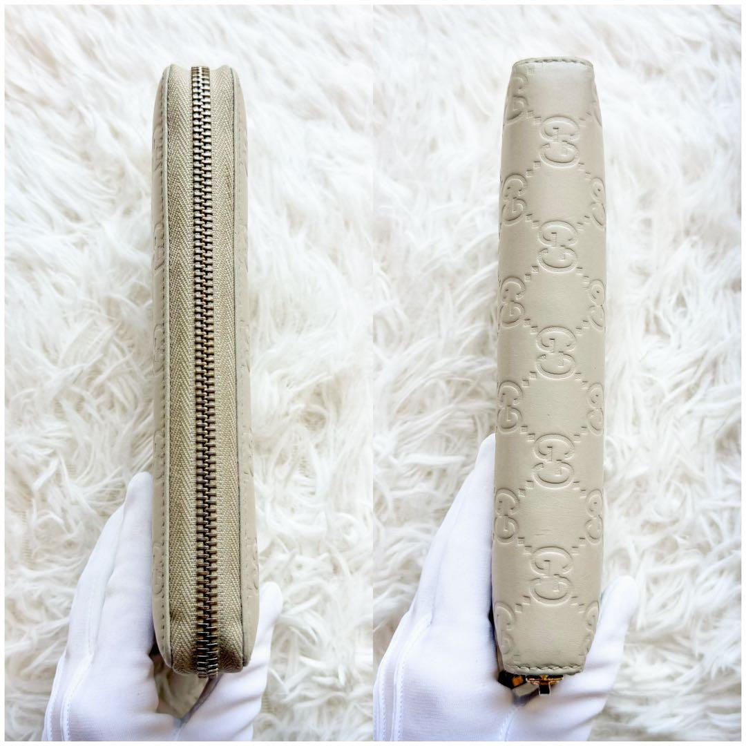 グッチ 長財布 ラウンドファスナー インターロッキング GG ハート チャーム