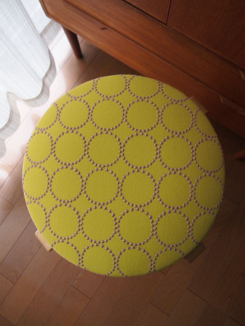 ヨッシーさん専用 ミナペルホネン ハンドメイド ラウンドスツール タンバリン