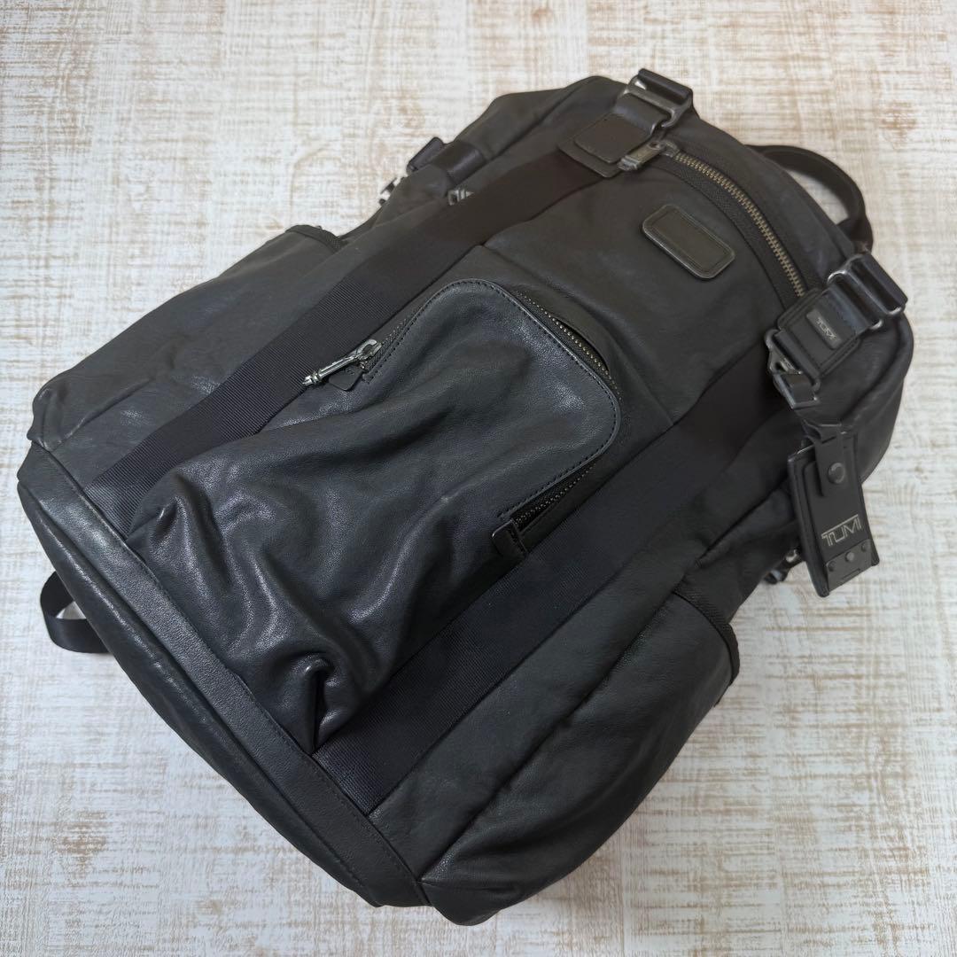 【希少】TUMI アルファブラボー レザーバックパック92380DH2 リュック