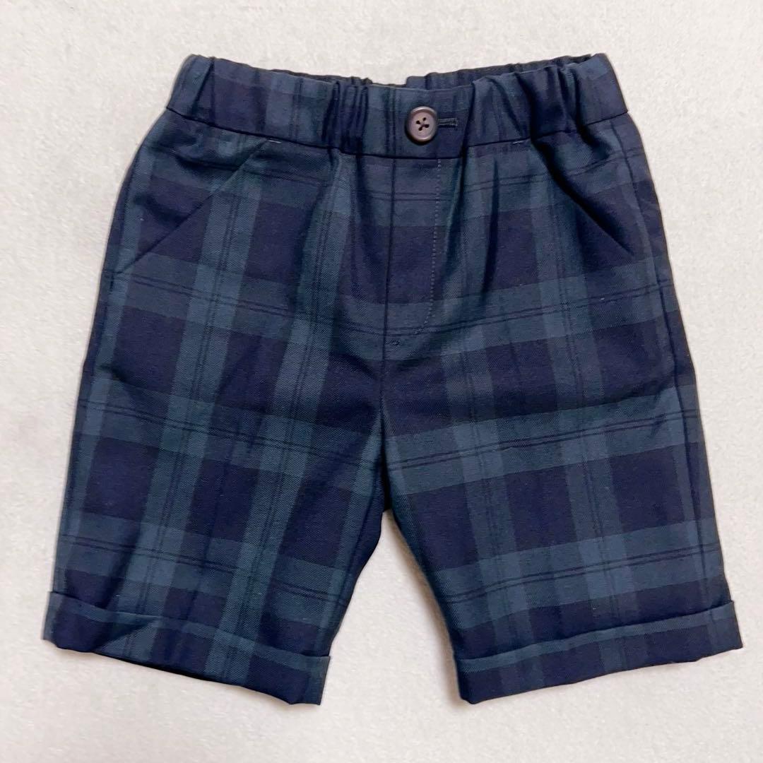 グリーンレーベルリラクシング　フォーマルセット　115cm チェック　スーツ