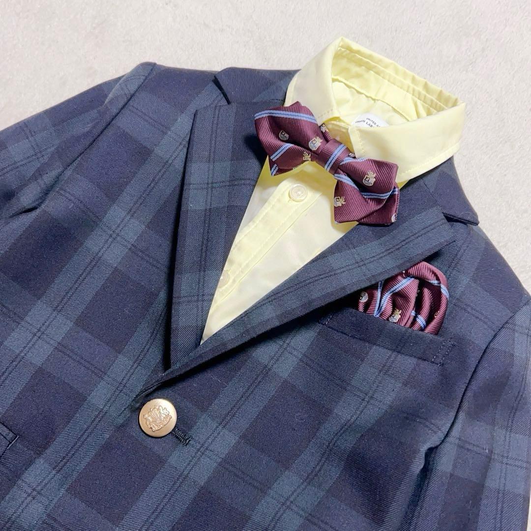 グリーンレーベルリラクシング　フォーマルセット　115cm チェック　スーツ