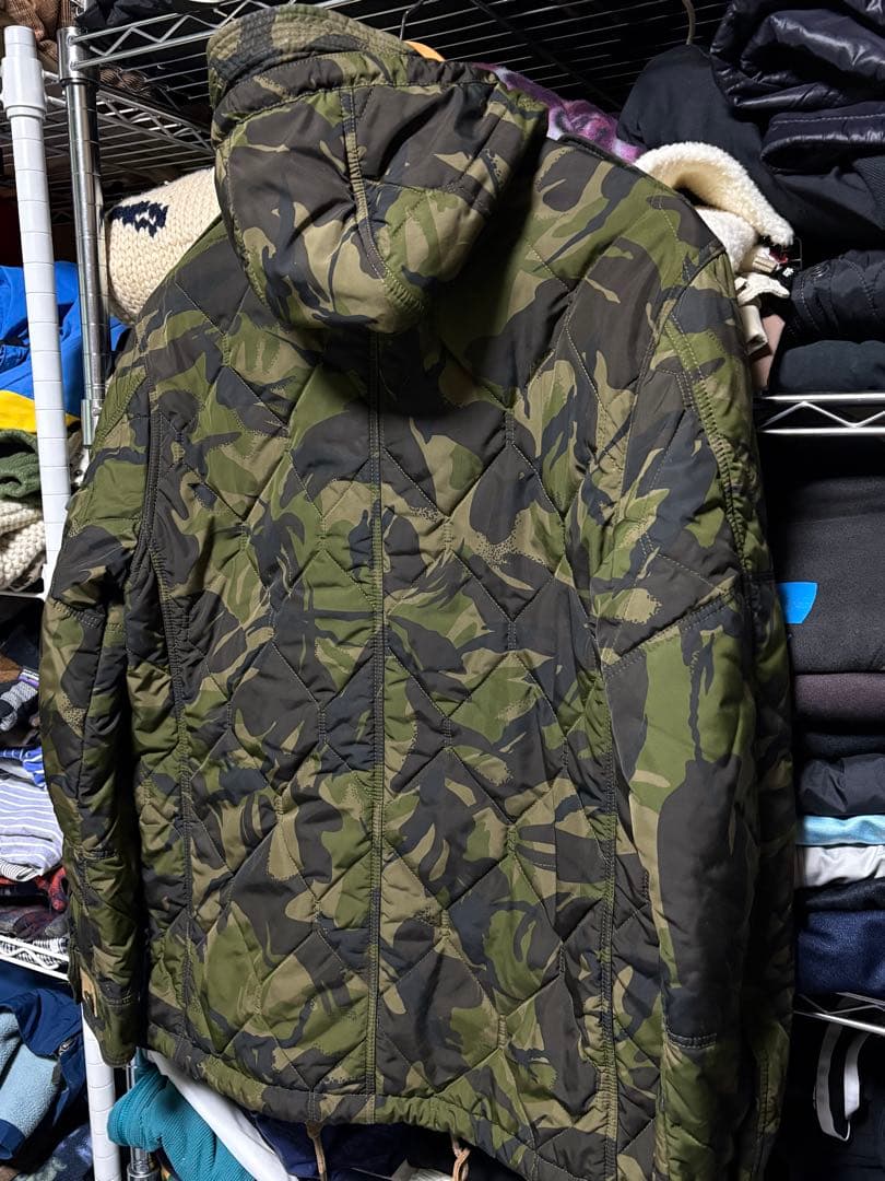 美品 ポロラルフローレン ミリタリー サンプリングジャケット 中綿 斜めポケット