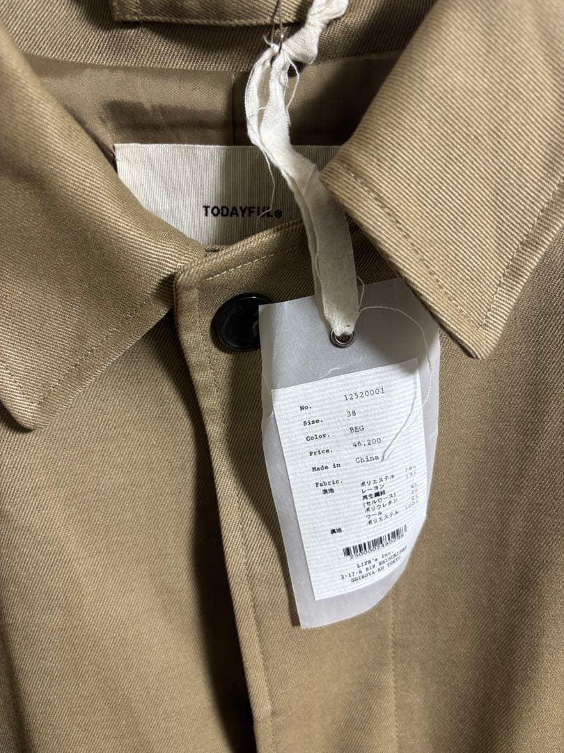 TODAYFUL Raglan Twill Coat 新品